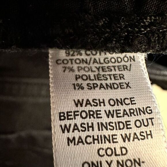 Ann Taylor Loft Stretch Curvy Straight Black Denim Jeans Dark Wash Size 27/4P - Picture 7 of 7
